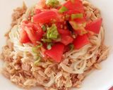 お酢でサッパリ♡ツナトマそうめん作り方3写真