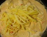 たらことタマネギのクリームパスタ作り方6写真