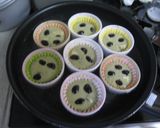黒豆とクリームチーズの抹茶蒸しパン作り方5写真