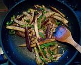 ナスとお肉の梅しょうゆ炒め作り方4写真