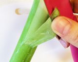 白芋の茎の下拵え作り方3写真
