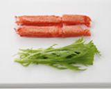 大人のカニカマのだし巻き玉子作り方3写真