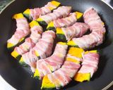 【かぼちゃ豚バラ巻き】ゆずぽん酢煮作り方4写真