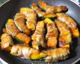 【かぼちゃ豚バラ巻き】ゆずぽん酢煮作り方6写真