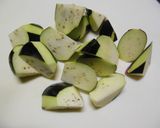茄子で酢豚風炒め作り方1写真