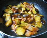 茄子で酢豚風炒め作り方6写真