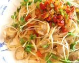 塩ピーマンでベビー帆立のパスタ✿作り方5写真