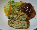 野菜を食べるチキンメンチ作り方5写真