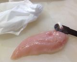 鶏ササミの筋を取る方法作り方2写真