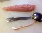 鶏ササミの筋を取る方法作り方5写真