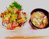 ビンチョウマグロの☆漬け丼作り方5写真