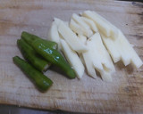 じゃが芋とししとうの塩昆布炒め作り方1写真