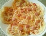 簡単♪餃子皮でパリパリ大判ピザ作り方4写真