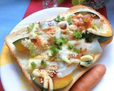 南瓜×玉葱のトースト　ゴマソース味作り方6写真
