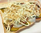 南瓜×玉葱のトースト　ゴマソース味作り方5写真