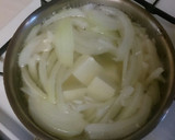 甘くて美味しい簡単玉ねぎと豆腐のお味噌汁作り方3写真