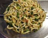 うどん餃子風♪カリッともっちり焼うどん作り方5写真
