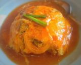 レンジ調理油なし　なすとパプリカの甘酢餡作り方9写真