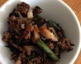 貧血予防&ご飯も進む！蓮根合挽肉ひじき煮作り方4写真