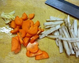 さんまの蒲焼き缶ＤＥ炊き込み味噌おこわ！作り方2写真
