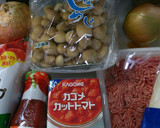 きのことトマトのミートソース作り方1写真