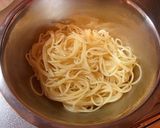 高菜としらすのおろしポン酢パスタ作り方1写真