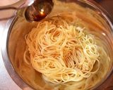 高菜としらすのおろしポン酢パスタ作り方2写真