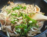 トンカツ用の肉で生姜焼き～野菜入り～作り方6写真