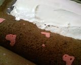 ◎ ハート柄のロールチーズケーキ ◎作り方25写真