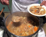 「とん平食堂」のもつ煮をアレンジしました作り方3写真