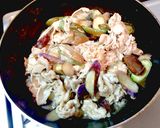 茄子と豚こまでがっつり☆オイマヨ焼き作り方5写真