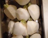 白だしあんかけ 蕪煮 梅風味作り方1写真