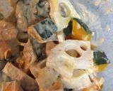 かぼちゃとれんこんの　みそマヨサラダ作り方5写真