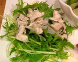 ササミの梅肉とシソあえサラダ作り方5写真