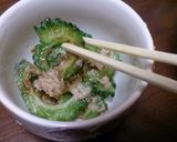 切って混ぜるだけ!ゴーヤとツナの生姜和え作り方7写真