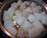 鶏団子と冬瓜の煮物作り方5写真