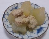 鶏団子と冬瓜の煮物作り方7写真