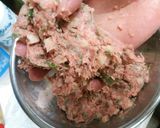 大葉とレンコンの和風ハンバーグ作り方7写真