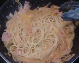 豆乳でヘルシー。キムチクリームパスタ♡作り方6写真
