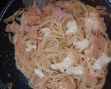 豆乳でヘルシー。キムチクリームパスタ♡作り方7写真