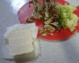 舞茸ネギ炒め豆腐とろとろ煮作り方1写真