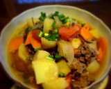 レンジ調理　肉じゃが風の簡単煮物作り方6写真