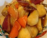 レンジ調理　肉じゃが風の簡単煮物作り方7写真