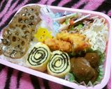 ハロウィン弁当にも♥蜘蛛の巣の卵焼き作り方1写真