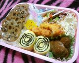 ハロウィン弁当にも♥蜘蛛の巣の卵焼き作り方1写真