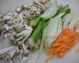 きのこ数種と野菜のレンジで作る和え物作り方1写真