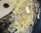 麺つゆで♬きのことツナの和風パスタ作り方4写真