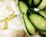 キャベツと鮭の中華風マヨ和え作り方1写真