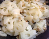《簡単♪小鉢》鶏皮と蓮根のきんぴら作り方4写真