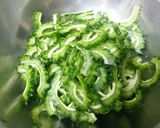 キスケ塩50で即席☆ゴーヤの漬物作り方1写真